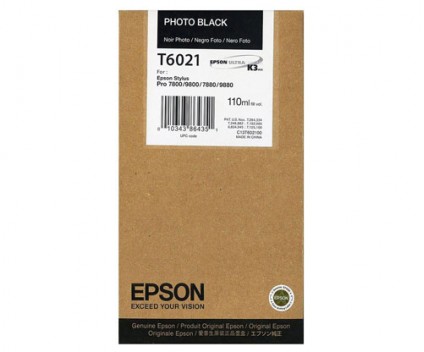 Tinteiro Original Epson T6021 Preto FOTO 110ml