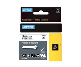 Fita Original DYMO 18759 Nylon Preto / Branco 19mm x 3.5m