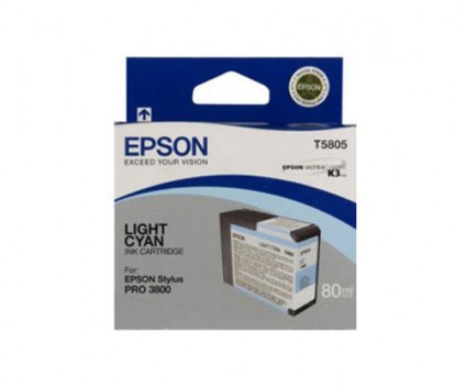 Tinteiro Original Epson T5805 Cyan Claro 80ml