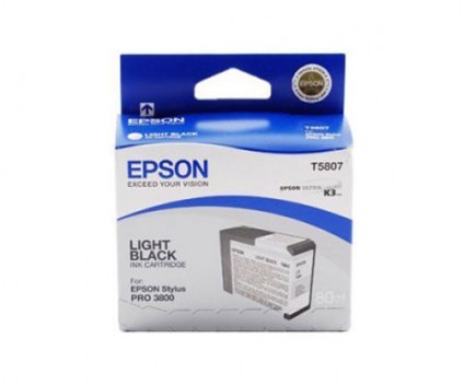 Tinteiro Original Epson T5807 Preto Claro 80ml