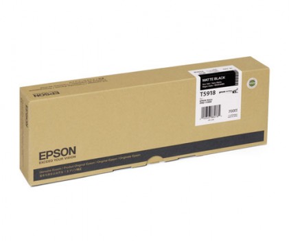 Tinteiro Original Epson T5918 Preto Matte 700ml