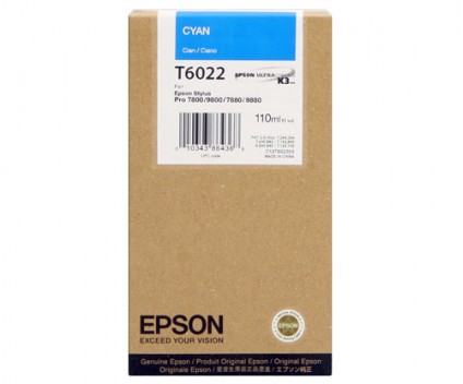 Tinteiro Original Epson T6022 Cyan 110ml