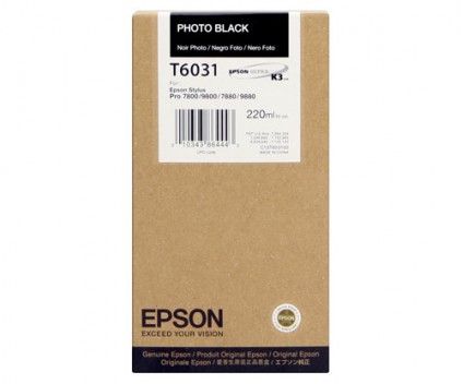 Tinteiro Original Epson T6031 Preto FOTO 220ml