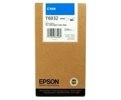 Tinteiro Original Epson T6032 Cyan 220ml