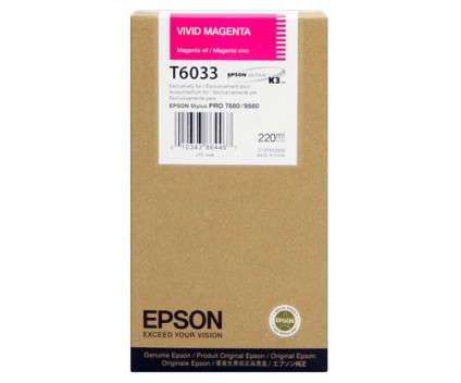 Tinteiro Original Epson T6033 Magenta Vivido 220ml