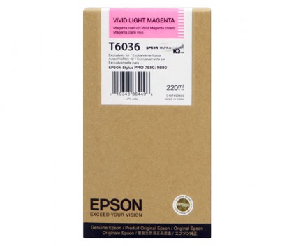 Tinteiro Original Epson T6036 Magenta Claro Vivido 220ml