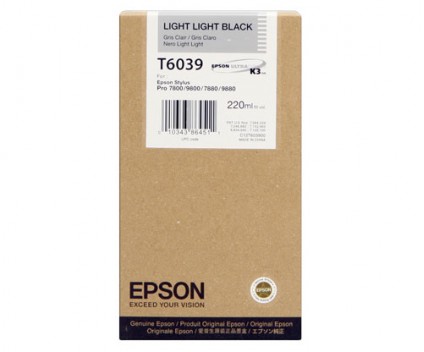 Tinteiro Original Epson T6039 Preto Ultra Claro 220ml