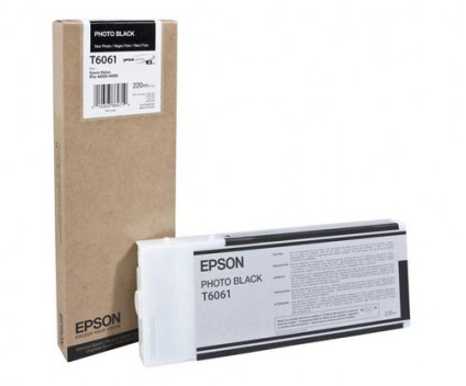 Tinteiro Original Epson T6061 Preto Foto 220ml