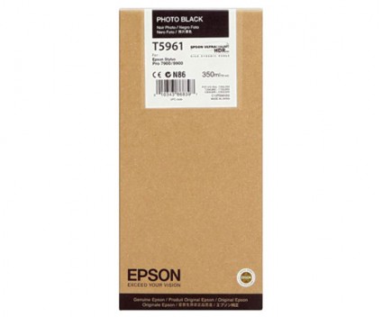 Tinteiro Original Epson T5961 Preto FOTO 350ml