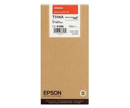 Tinteiro Original Epson T596A Laranja 350ml