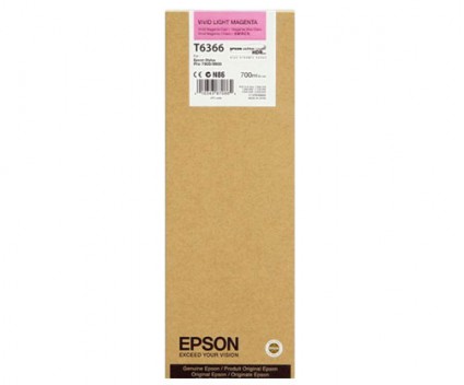 Tinteiro Original Epson T6366 Magenta Claro Vivido 700ml