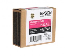 Tinteiro Original Epson T580A Magenta Vivido 80ml
