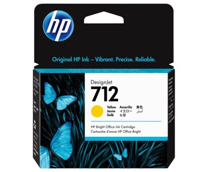 Tinteiro Original HP 712 Amarelo 29ml