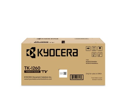 Toner Original Kyocera TK 1260 Preto ~ 10.000 Paginas