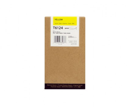 Tinteiro Compativel Epson T6124 Amarelo 220ml