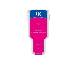 Tinteiro Compativel HP 738 Magenta 300ml