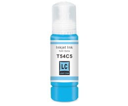 Tinteiro Compativel Epson T54C5 Cyan Claro 70ml