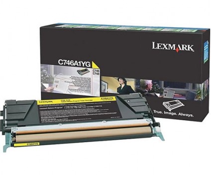 Toner Original Lexmark C746A1YG Amarelo ~ 7.000 Paginas