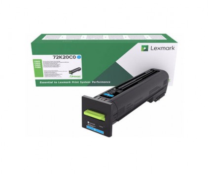 Toner Original Lexmark 72K20C0 Cyan ~ 8.000 Paginas