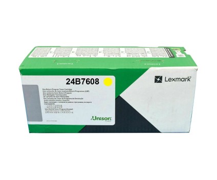 Toner Original Lexmark 24B7608 Amarelo ~ 12.000 Paginas