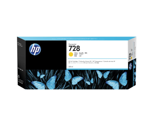 Tinteiro Original HP 728 Amarelo 300ml