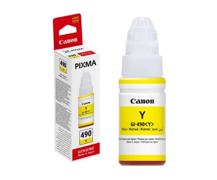 Tinteiro Original Canon GI-490 Amarelo 70ml