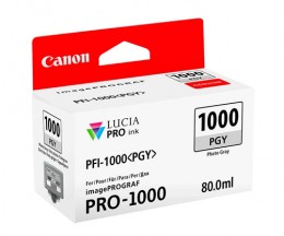 Tinteiro Original Canon PFI-1000 PGY Cinzento Foto 80ml