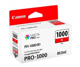 Tinteiro Original Canon PFI-1000 R Vermelho 80ml