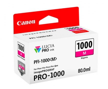 Tinteiro Original Canon PFI-1000 M Magenta 80ml