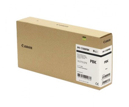 Tinteiro Original Canon PFI-1700 PBK Preto Foto 700ml