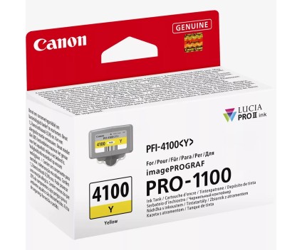 Tinteiro Original Canon PFI-4100 Y Amarelo 80ml