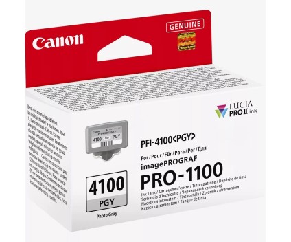 Tinteiro Original Canon PFI-4100 PGY Cinza Foto 80ml