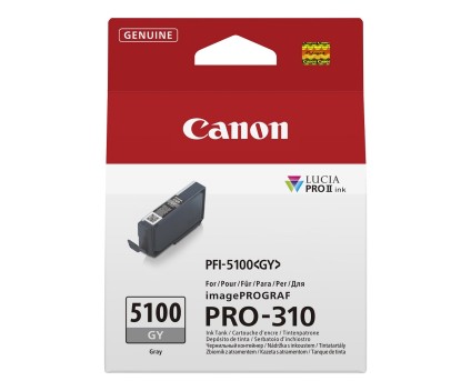 Tinteiro Original Canon PFI-5100 GY Cinza 14ml