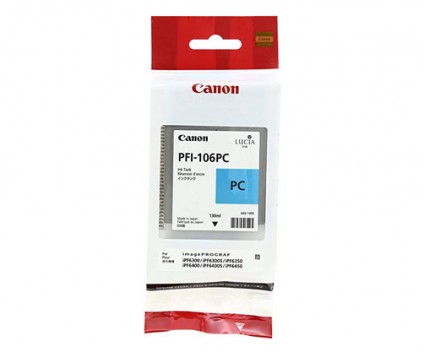 Tinteiro Original Canon PFI-106 PC Cyan Foto 130ml