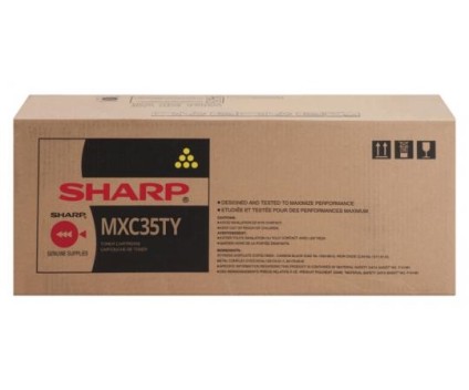 Toner Original Sharp MXC35TY Amarelo ~ 6.000 Paginas