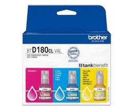 3 Tinteiros Originais, Brother BTD180CLVAL Cor ~ 5.000 Paginas