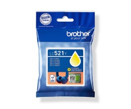 Tinteiro Original Brother LC-521 Y Amarelo ~ 500 Paginas