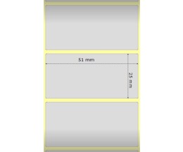 2 Etiquetas Originais, Zebra 3006690 50.8mm x 25.4mm ~ 2.500 / Rolo