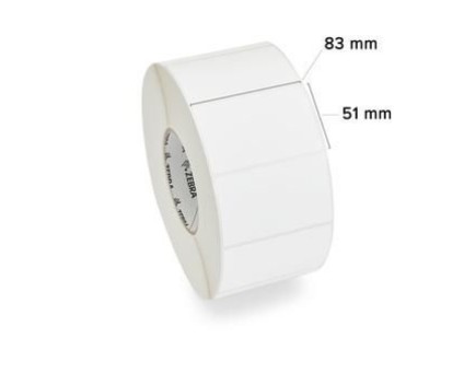 6 Etiquetas Originais, Zebra 880020-050 83mm x 51mm