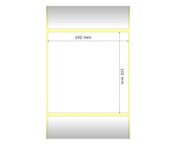 12 Etiquetas Compativeis, Zebra 880191-101D 102mm x 102mm