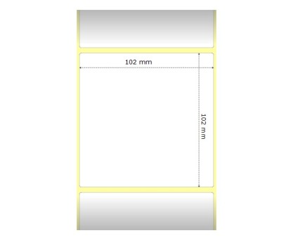 12 Etiquetas Compativeis, Zebra 880191-101D 102mm x 102mm