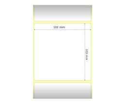 4 Etiquetas Compativeis, Zebra 880746-101 102mm x 102mm ~ 1.432 / Rolo
