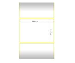 Etiquetas Compativeis, Zebra 800263-205 76mm x 51mm ~ 1.370 / Rolo