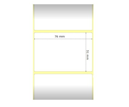 Etiquetas Compativeis, Zebra 800263-205 76mm x 51mm ~ 1.370 / Rolo
