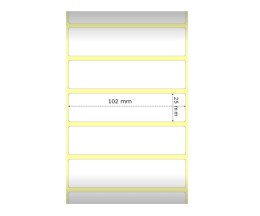 Etiquetas Compativeis, Zebra 800264-105 102mm x 25mm ~ 2.580 / Rolo