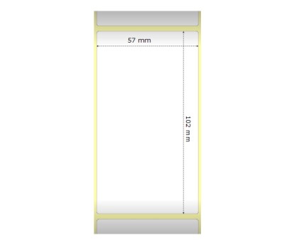 Etiquetas Compativeis, Zebra 800262-405 57mm x 102mm ~ 700 / Rolo