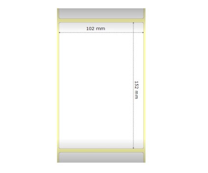 12 Etiquetas Compativeis, Zebra 800264-605 101.5mm x 152mm ~ 475 / Rolo