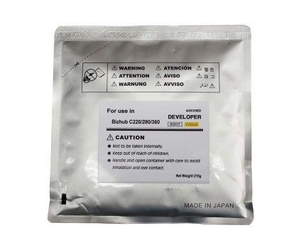 Revelador Compativel Konica Minolta A0XV08D Amarelo ~ 120.000 Paginas