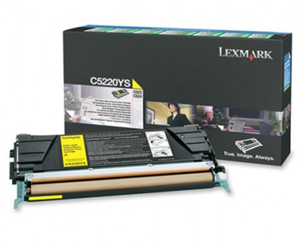 Toner Original Lexmark C5220YS Amarelo ~ 3.000 Paginas