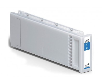 Tinteiro Compativel Epson T7252 Cyan 600ml